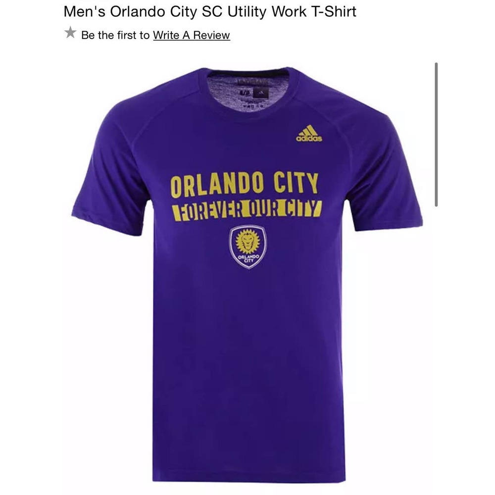 nwt adidas orlando city MLS purple shirt